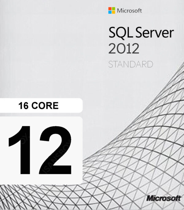 sql server 2012 standard 16 core dijital lisans