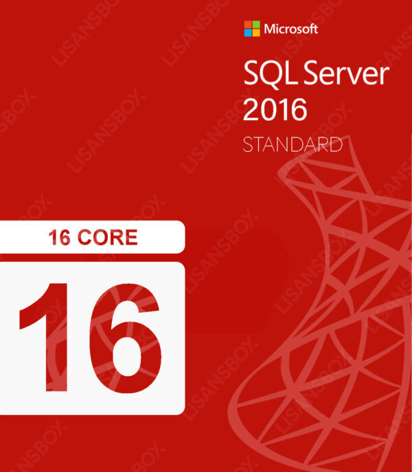 sql server 2016 standard 16 core dijital lisans